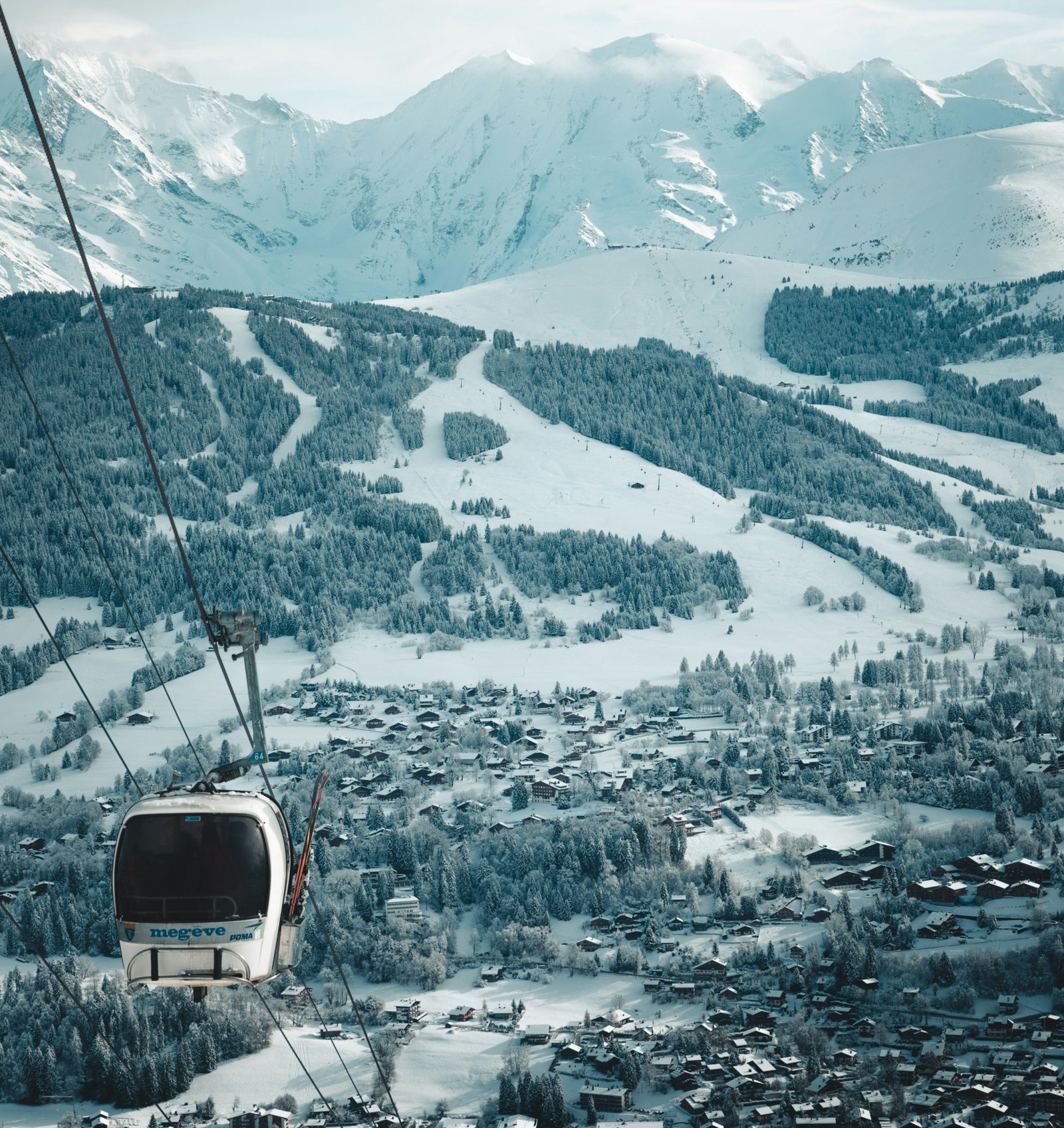 Paysage de Megève en Haute-Savoie
